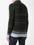 ribbed knit cardigan