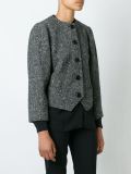 buttoned crop jacket