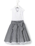 checked skirt dress