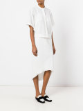 Cinched shirt dress