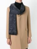 logo print scarf