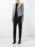 side stripe tapered trousers