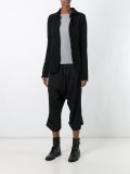 drop-crotch cropped trousers