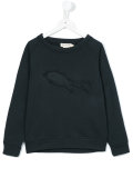 frayed patch sweatchirt