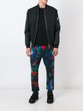 aurora print tapered trousers