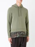layered detail hoodie