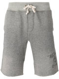 Bulldog print sweat shorts