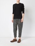 textured trim sweatshirt 