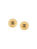 button clip-on earrings