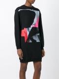 wing collage sweatshirt dress