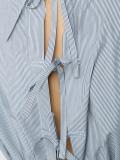 'Thin Stripe Longsleeved Open Back' shirt