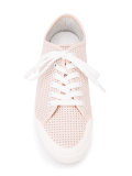 perforated decoration sneakers