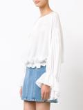 peasant sleeve top