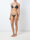 printed triangle bikini set