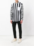 contrast print shirt 