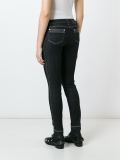 contrast trim skinny jeans