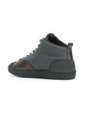 contrast panel hi-top sneakers