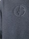 logo embossed sweatshirt