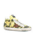 palm tree print hi-top sneakers