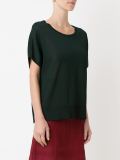 round neck knit blouse