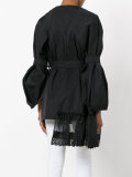 double-breasted loose-fit coat