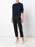 contrast detail sweatshirt
