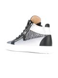 snakeskin print hi-tops