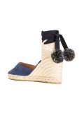 contrast high heel espadrilles 