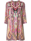 allover abstract print dress