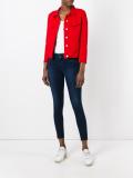frayed trim skinny jeans