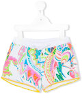 abstract print shorts