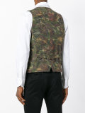 floral motif vest