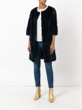 cropped sleeves coat 