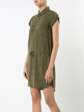drawstring shirt dress