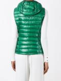 zipped hooded gilet