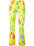 flower power cropped trousers