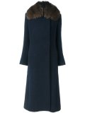 fur trim overcoat