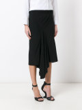 asymmetric drape skirt