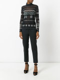 roll neck printed sweatshirt 