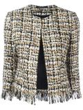 buttoned tweed jacket 