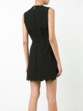 scalloped wrap dress 