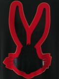 rear print polo shirt 