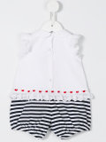 sequin strawberry embroidered shorties