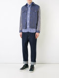 abstract print sleeves jacket