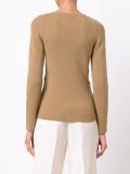 ribbed cut out detail jumper