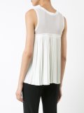 sheer detail knitted tank