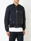zipped biker jacket 
