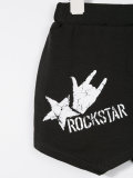 Rockstar print wrap shorts