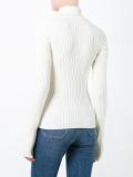 turtleneck ribbed jumper