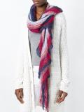stripped knit scarf